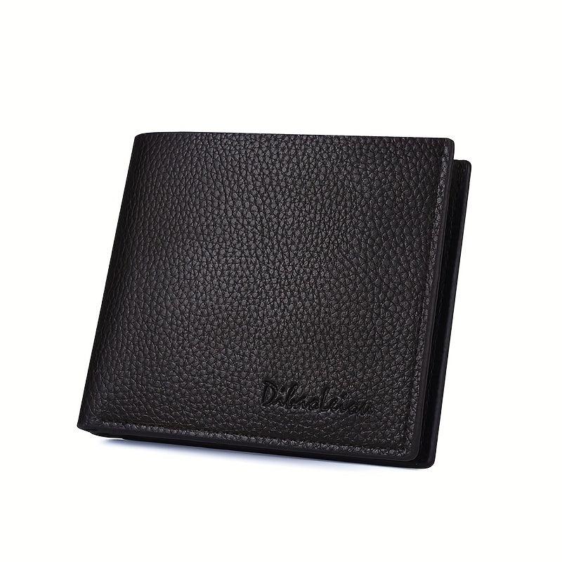 Men's PU Leather Short Wallet Card Holder