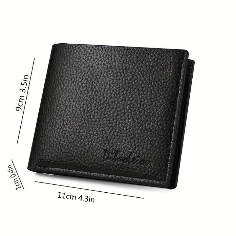 Men's PU Leather Short Wallet Card Holder