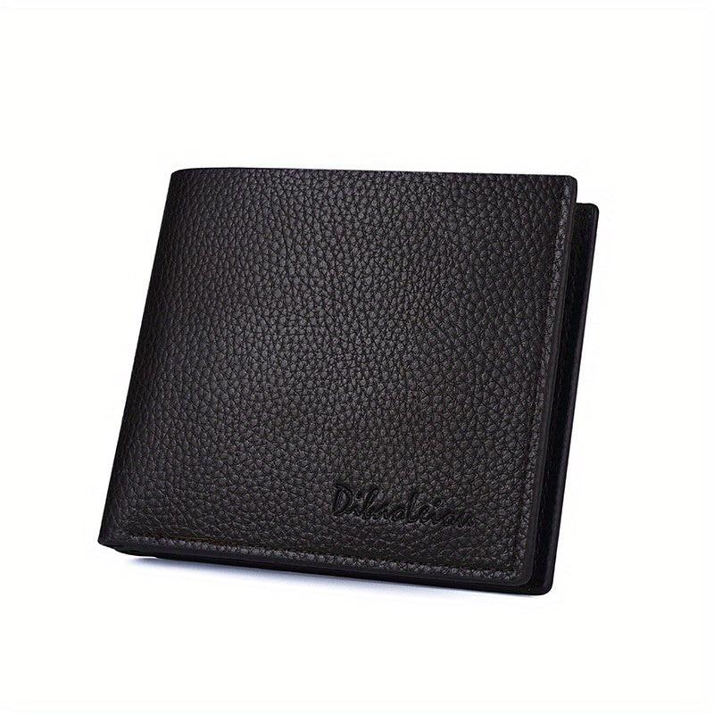 Men's PU Leather Short Wallet Card Holder