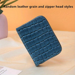 Crocodile Pattern PU Leather Card Bag 9 Slot Credit Wallet