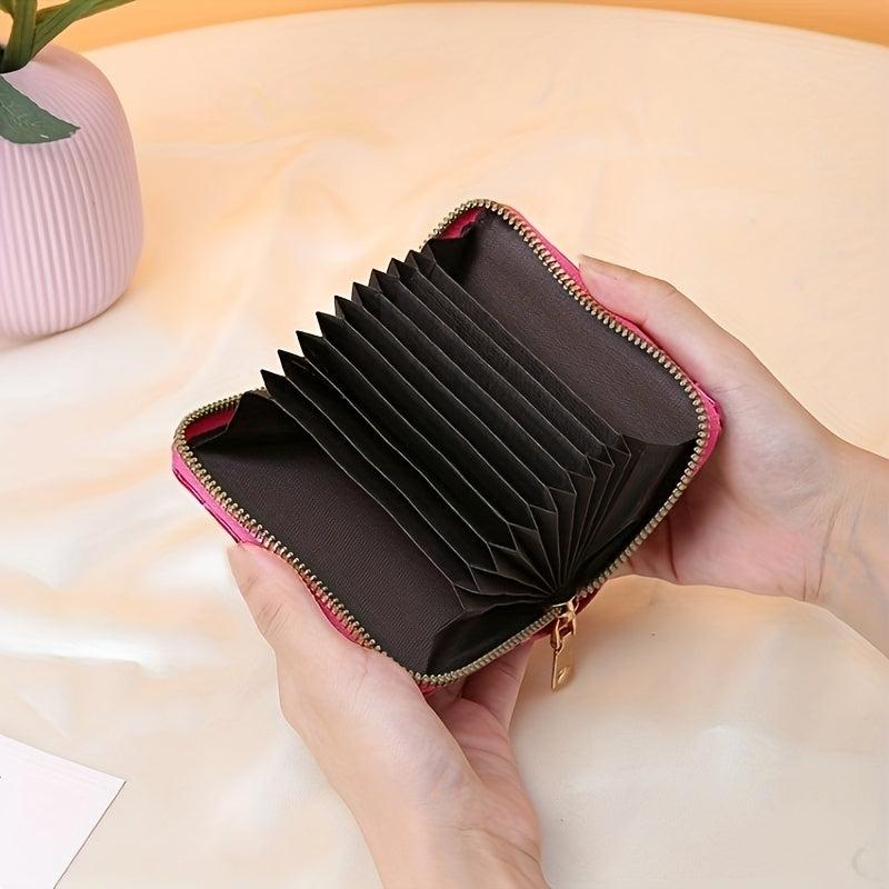 Crocodile Pattern PU Leather Card Bag 9 Slot Credit Wallet