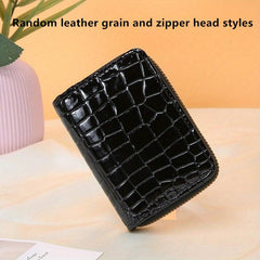 Crocodile Pattern PU Leather Card Bag 9 Slot Credit Wallet