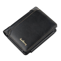Men's Bifold Leather Wallet with Zipper Coin Pocket