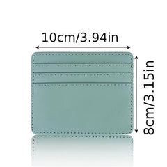 Slim PU Leather ID Card Holder Bank Credit Card Slot Case