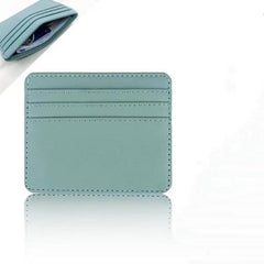 Slim PU Leather ID Card Holder Bank Credit Card Slot Case