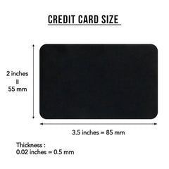 Rectangular Metal Lettering DiscourseWallet Clip Card