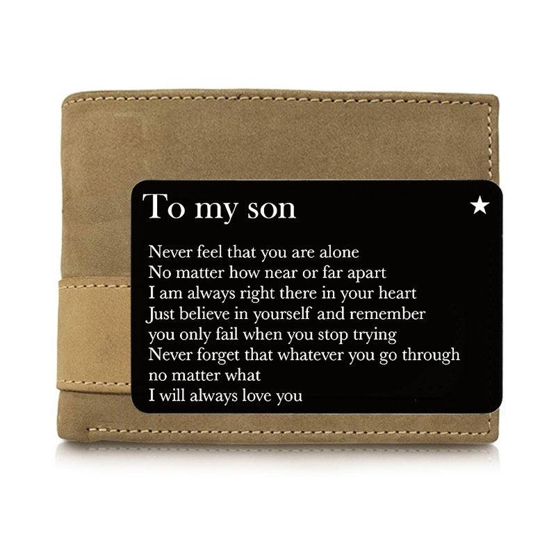 Rectangular Metal Lettering DiscourseWallet Clip Card