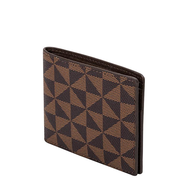 Men's Printed Two Fold Wallet Card Slot Coin Purse