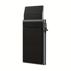 Slim RFID Wallet Card Cover Aluminum Alloy Push Card Box