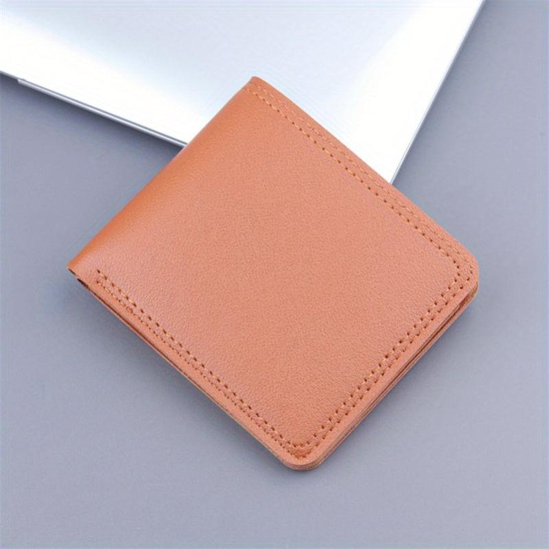 Men Wallet PU Leather Business Card Holder 6 Slots 1 Big Note Position