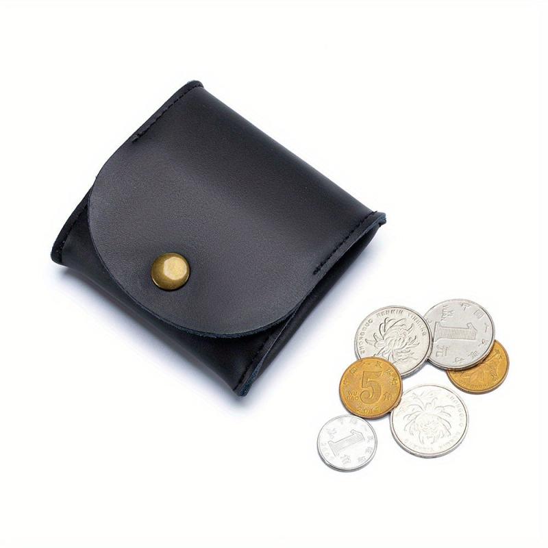 Unisex Cowhide Mini Coin Bag Earphone Small Storage Leather