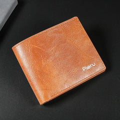Men's Wallet Long Retro Business Wallet Leather Ticket Holder