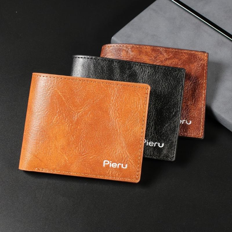 Men's Wallet Long Retro Business Wallet Leather Ticket Holder