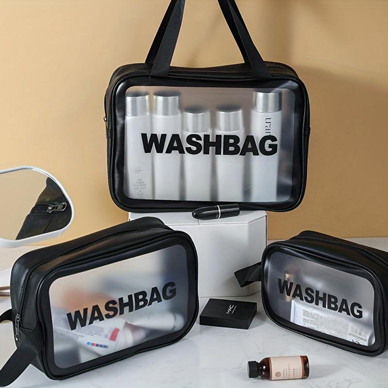 Clear Makeup Bag Wet Dry Separation Waterproof Cosmetic Storage