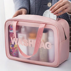 Clear Makeup Bag Wet Dry Separation Waterproof Cosmetic Storage