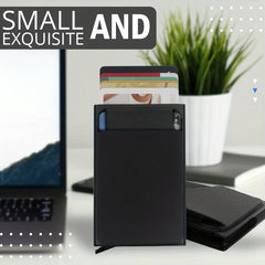 RFID Blocking Aluminum Wallet Money Pouch ID Credit Card Holder