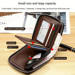 Men's Short Wallet Multifunctional Card Bag