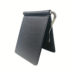 Men's Small Money Clip Card Case Bifold Card Holder