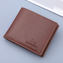 Men's Wallet Large Capacity Youth Business Card Bag Zipper