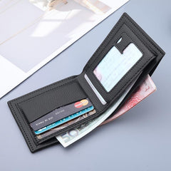 Men's Wallet Large Capacity Youth Business Card Bag Zipper