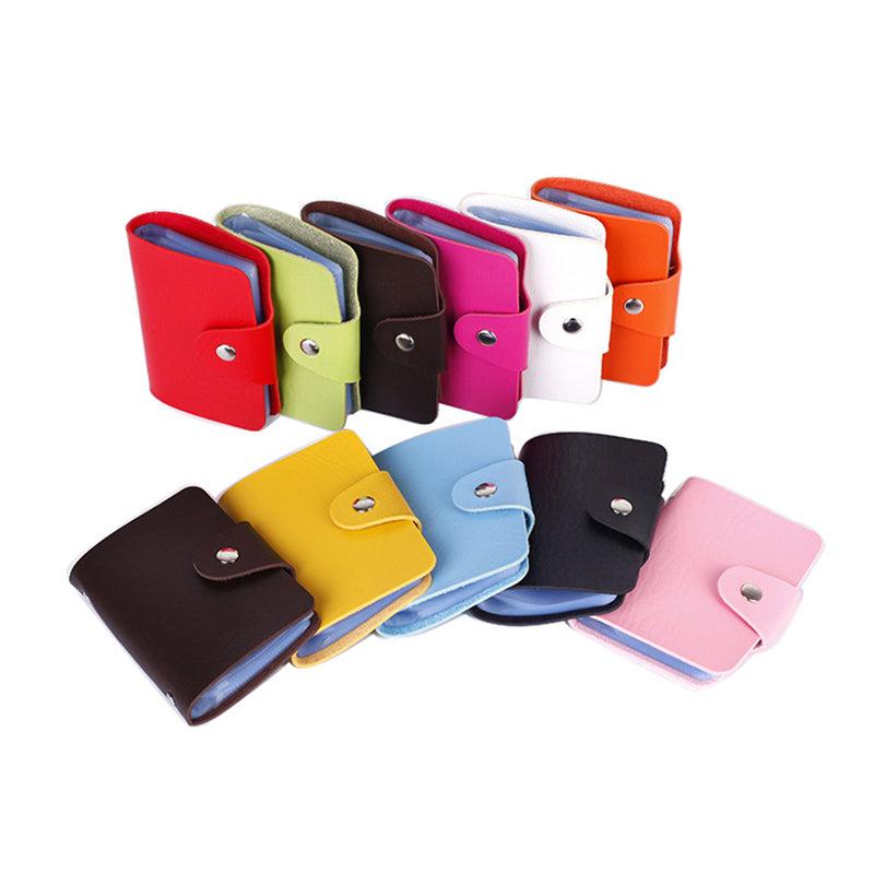 24 Card Slots PU Leather Credit Card Holder Business Card Holder