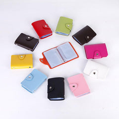 24 Card Slots PU Leather Credit Card Holder Business Card Holder