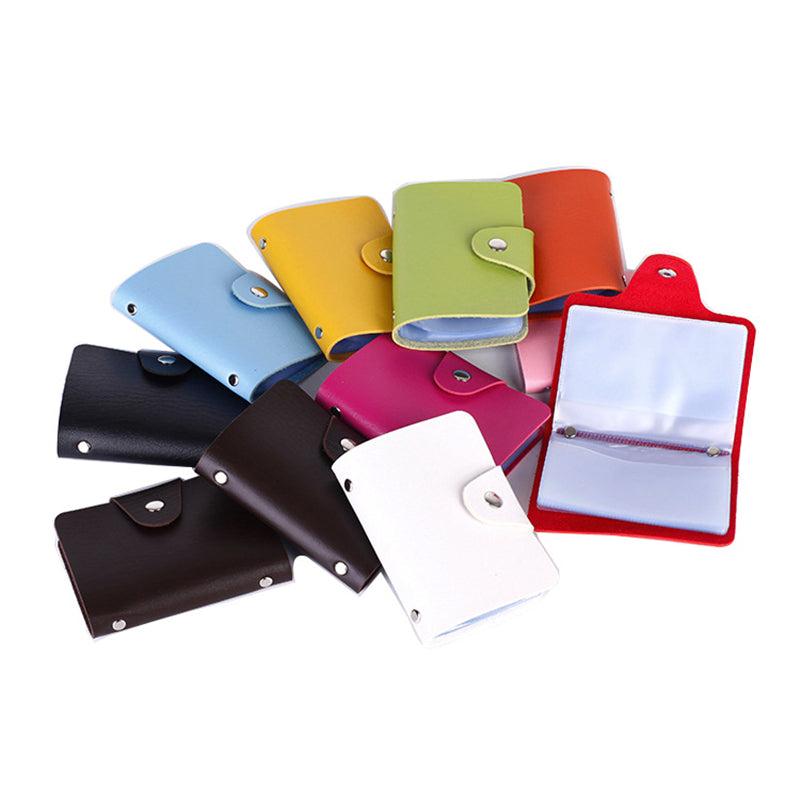 24 Card Slots PU Leather Credit Card Holder Business Card Holder