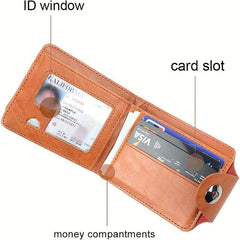 Men's US Dollar Bill Money Bifold Wallet Card Photo Holder Wallet