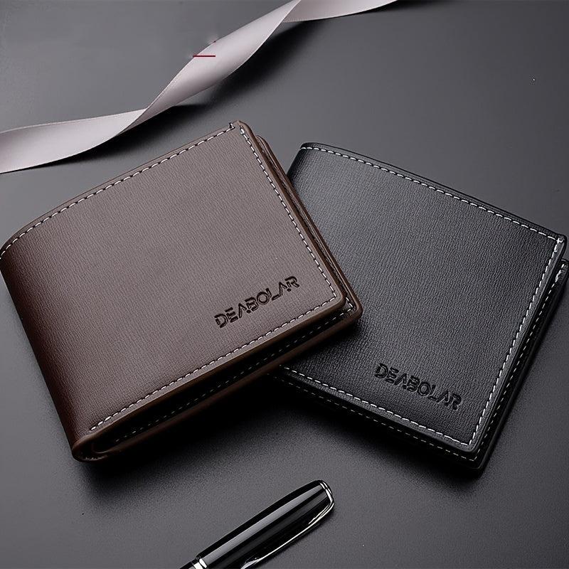 Men's Short Wallet Horizontal Wallet Driver's Holder