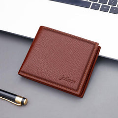 Men's Short Zipper Wallet Horizontal Driver's Wallet