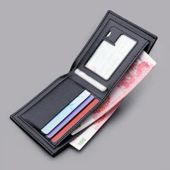 Men's Short Zipper Wallet Horizontal Driver's Wallet