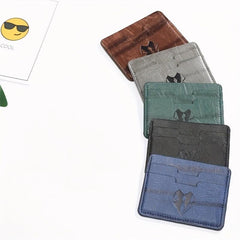 Leather PU Card Holder with Slot for Cards