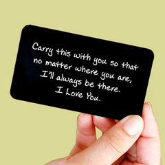Engraved Wallet Insert Wallet Card Deployment Gift For Men