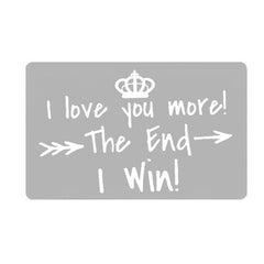 Love You The End Wallet Card Postcard Blessing Card