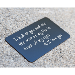 Engraved Wallet Insert Deployment Gift Be My Valentine