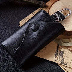 Men's Leather Key Case Card Holder Multifunctional
