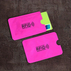 3Pcs Aluminum Anti RFID Blocking Card Holder
