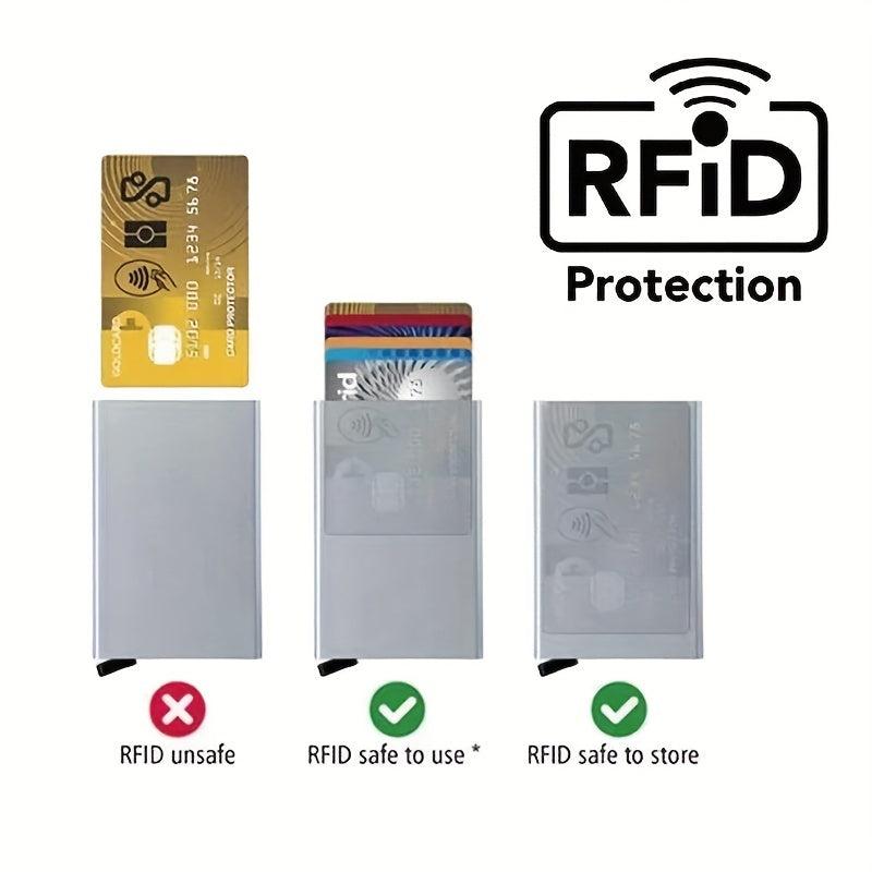 3Pcs Aluminum Anti RFID Blocking Card Holder