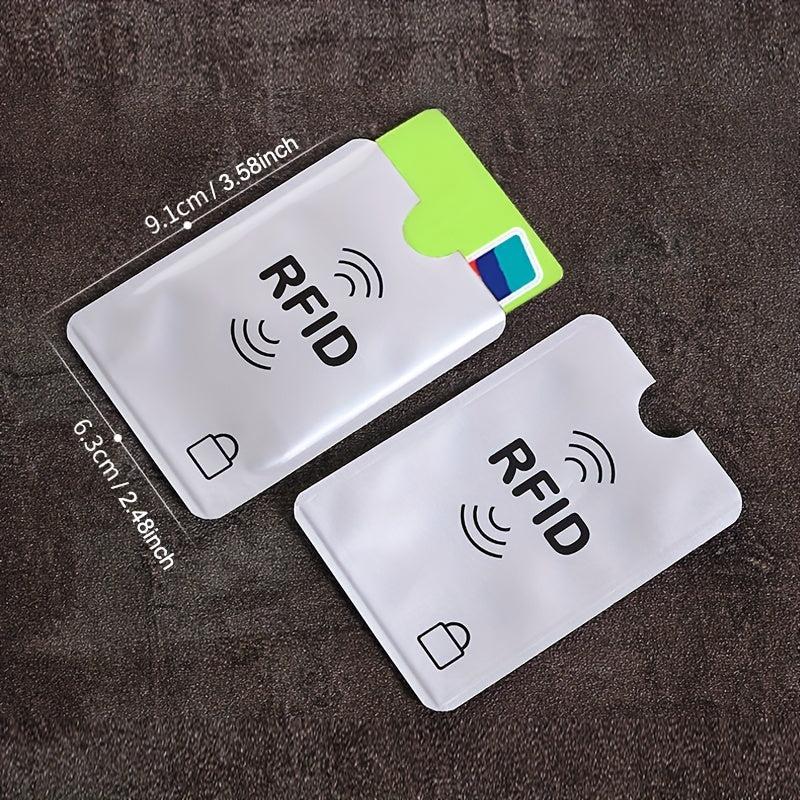 3Pcs Aluminum Anti RFID Blocking Card Holder
