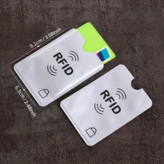 3Pcs Aluminum Anti RFID Blocking Card Holder