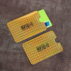 3Pcs Aluminum Anti RFID Blocking Card Holder
