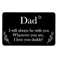 Metal Wallet Clip Souvenir Card To Dad Birthday Gift For Father