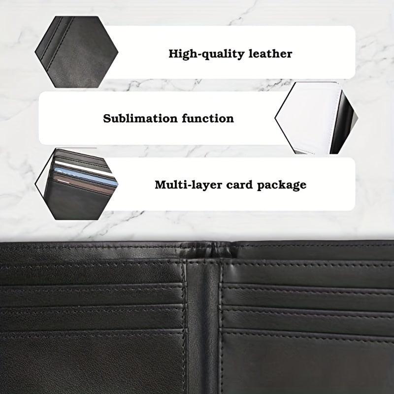 Sublimation Wallet Blank Heat Transfer DIY Bifold Wallet Men Student