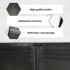 Sublimation Wallet Blank Heat Transfer DIY Bifold Wallet Men Student