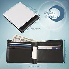Sublimation Wallet Blank Heat Transfer DIY Bifold Wallet Men Student