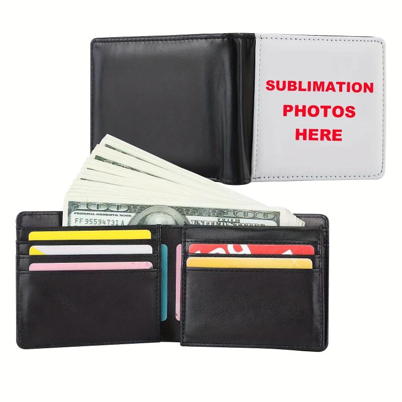 Sublimation Wallet Blank Heat Transfer DIY Bifold Wallet Men Student