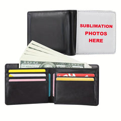 Sublimation Wallet Blank Heat Transfer DIY Bifold Wallet Men Student