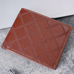 Men's Leather Short Wallet Money Clip Holder Coin Purse Gift For Men
