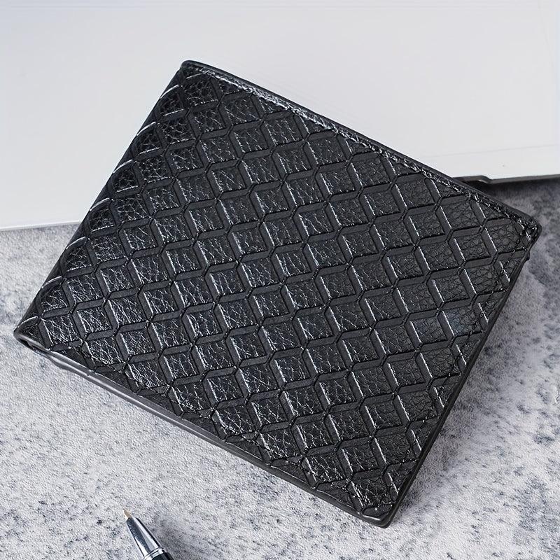 Men's Leather Short Wallet Money Clip Holder Coin Purse Gift For Men