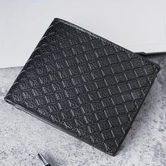 Men's Leather Short Wallet Money Clip Holder Coin Purse Gift For Men